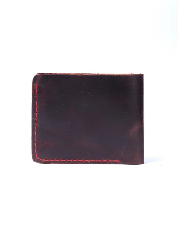 Handcrafted Brown Leather Bifold Wallet